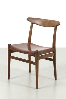 Oak Dining Chairs by Hans J. Wegner, Set of 6-OKG-1789090