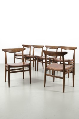 Oak Dining Chairs by Hans J. Wegner, Set of 6-OKG-1789090