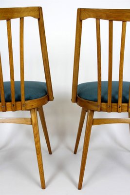 Oak Dining Chairs from Interier Praha, 1960s, Set of 4-WVS-1703360