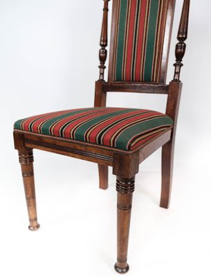 Oak Dining Room Chairs, 1920s, Set of 6-UY-1000747