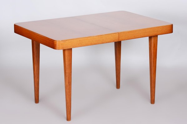 Oak Dining Table attributed to Jindrich Halabala for Up Závody, 1940s-WHY-1436877