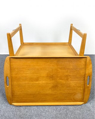 Oak Drinking Cart by Sven Engström & Gunnar Myrstrand for Tingströms, Sweden, 1960s-QFU-1144233