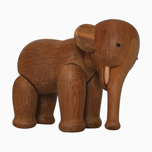 Oak Elephant Toy by Kay Bojesen, 1950s, Denmark-WRF-1342642