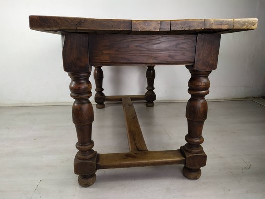 Oak Farm Table, 1950s-EAD-1417567