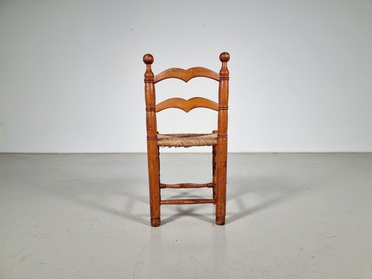 Oak Farmer Dining Chairs, France, 1970s, Set of 12-UJI-1700038