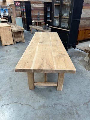 Oak Farmhouse Table, 1960s-WSZ-2036465