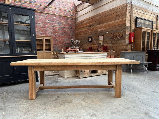 Oak Farmhouse Table, 1960s-WSZ-2036465