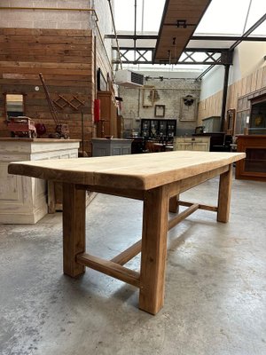 Oak Farmhouse Table, 1960s-WSZ-2036465