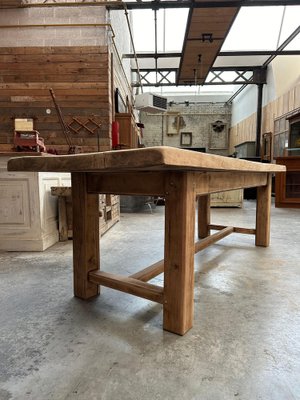 Oak Farmhouse Table, 1960s-WSZ-2036465