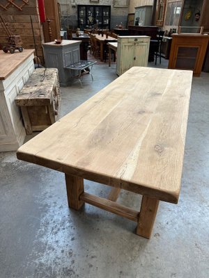 Oak Farmhouse Table, 1960s-WSZ-2036465