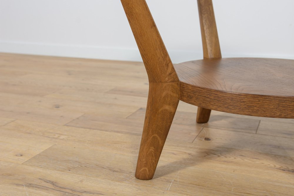 Oak & Glass Coffee Table by Karel Kozelka & Antonin Kropacek for Interier Praha, 1940s