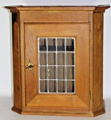 Oak Glazed Wall Cabinet-ESB-1376765