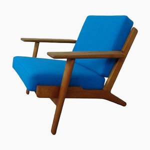 Oak & Kvadrat Hallingdal GE290 Armchair by Hans J. Wegner for Getama, 1960s-RDW-1350659