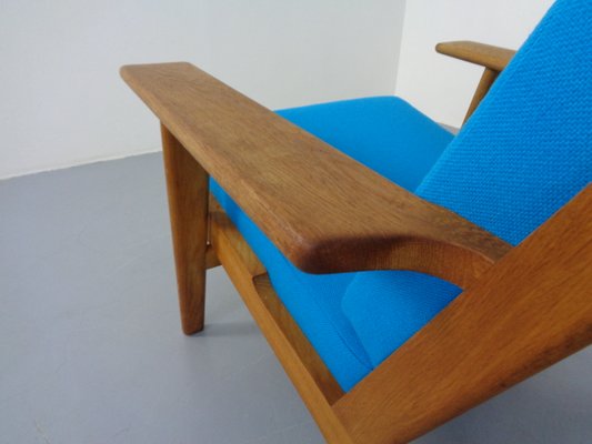 Oak & Kvadrat Hallingdal GE290H Armchair by Hans J. Wegner for Getama, 1960s-RDW-1350657