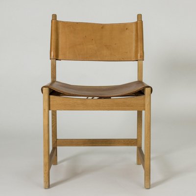 Oak & Leather Chair by Kurt Østervig for Sibast