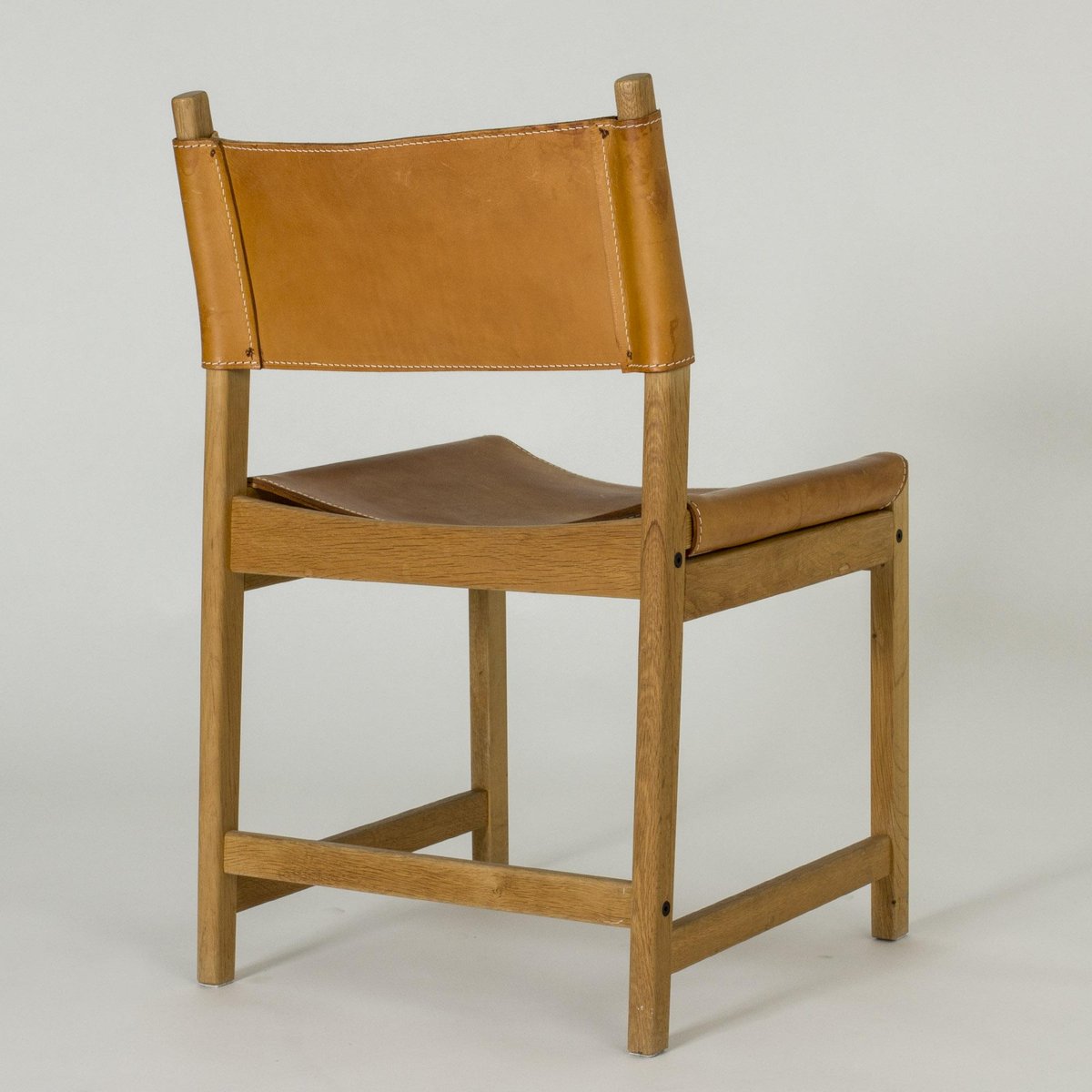 Oak & Leather Chair by Kurt Østervig for Sibast