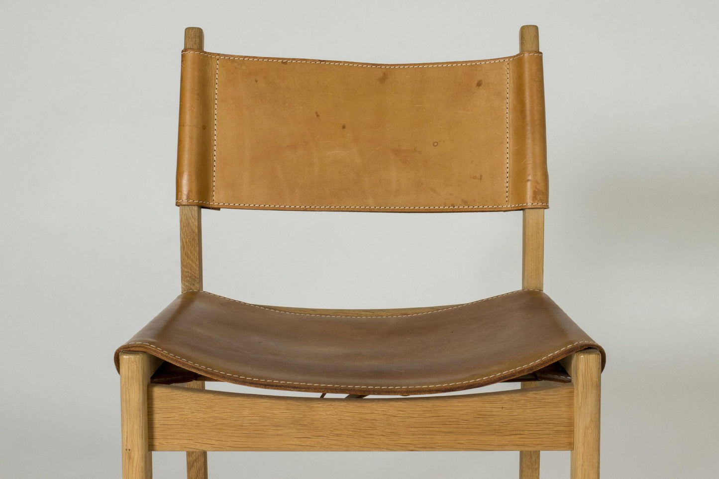 Oak & Leather Chair by Kurt Østervig for Sibast