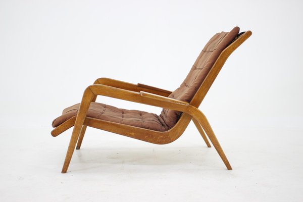 Oak Lounge Chair by Jan Vanek, Czechoslovakia, 1960s-TZ-996008