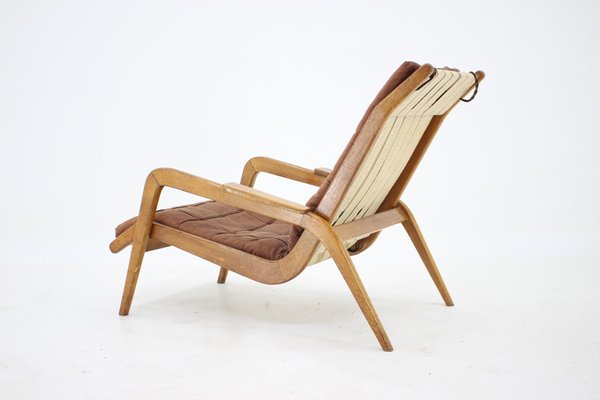 Oak Lounge Chair by Jan Vanek, Czechoslovakia, 1960s-TZ-996008