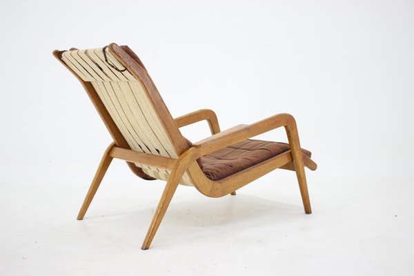 Oak Lounge Chair by Jan Vanek, Czechoslovakia, 1960s-TZ-996008