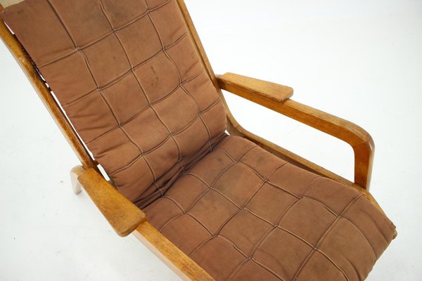 Oak Lounge Chair by Jan Vanek, Czechoslovakia, 1960s-TZ-996008