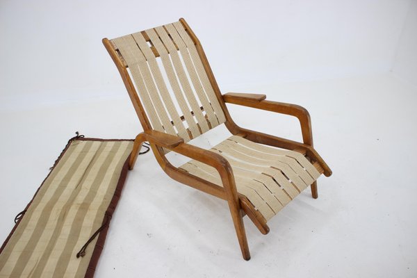 Oak Lounge Chair by Jan Vanek, Czechoslovakia, 1960s-TZ-996008