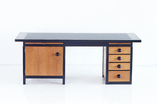 Oak, Macassar and Ebony Desk by Frits Spanjaard, 1932