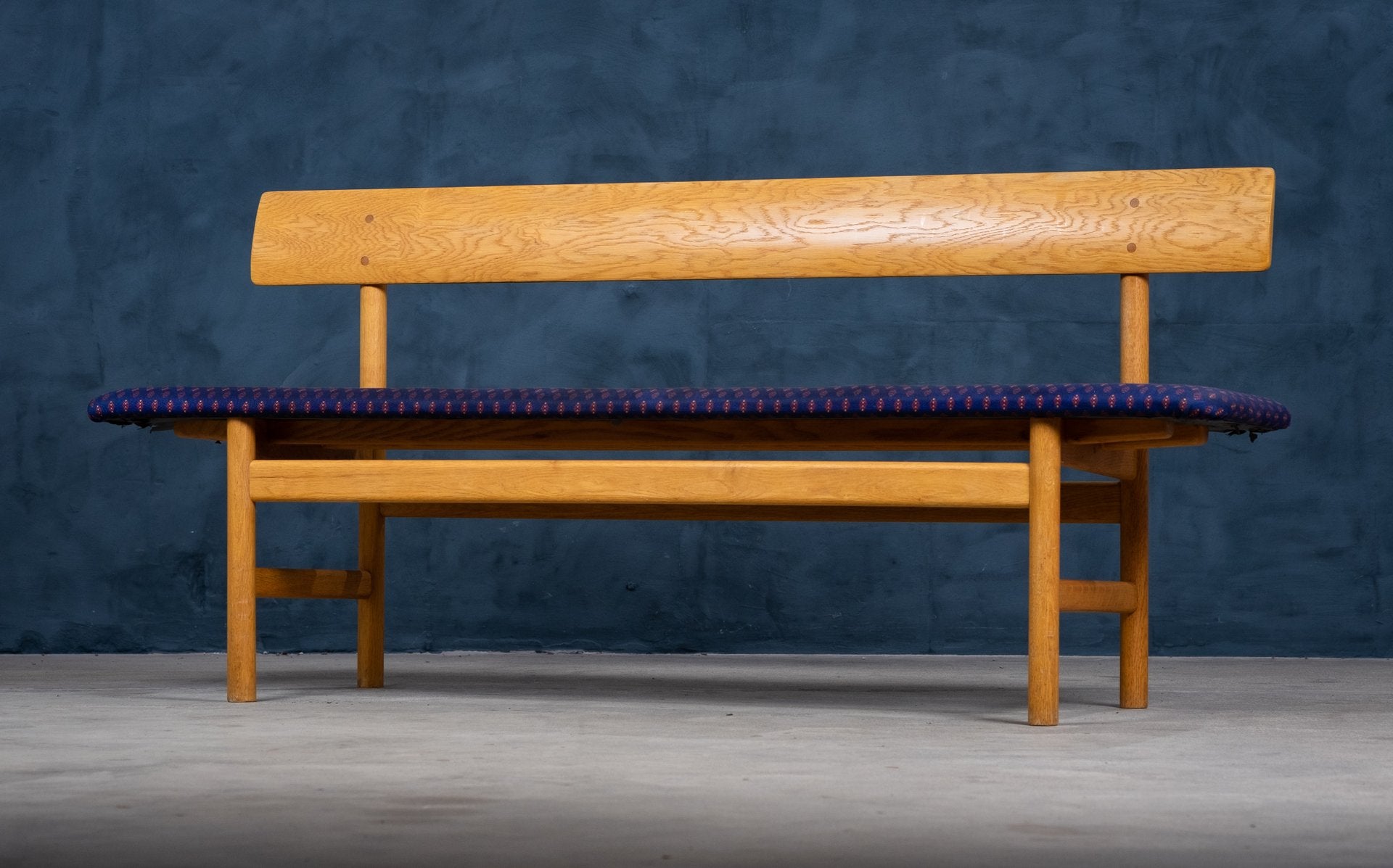 Oak Model 3171 Bench by Børge Mogensen for Fredericia Furniture Factory, 1950s-ZGQ-1087883