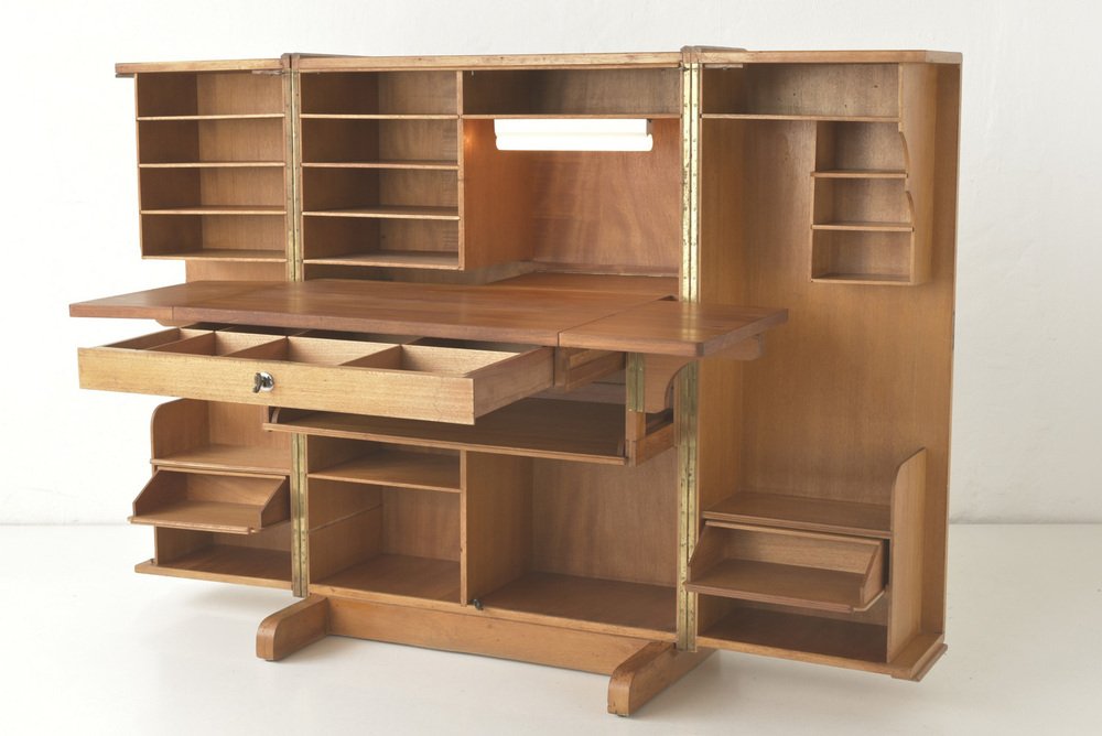 Oak No.4 Cabinet Office from Möbelfabrik August Stranghöner, Germany, 1950s