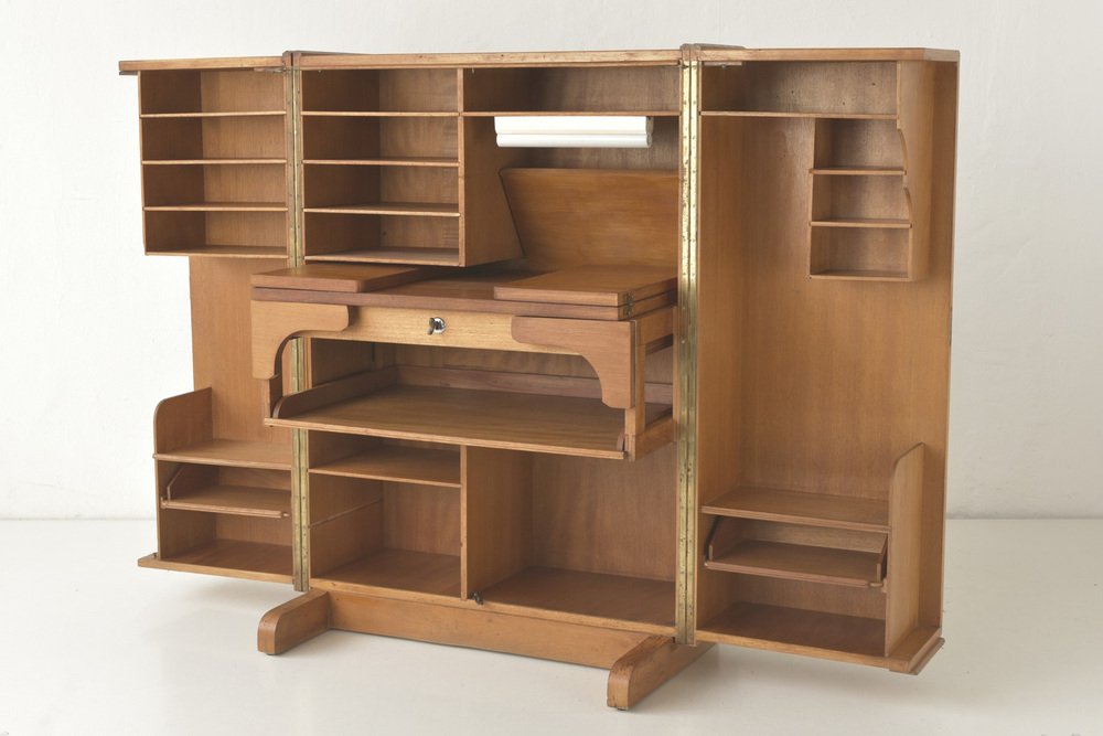 Oak No.4 Cabinet Office from Möbelfabrik August Stranghöner, Germany, 1950s