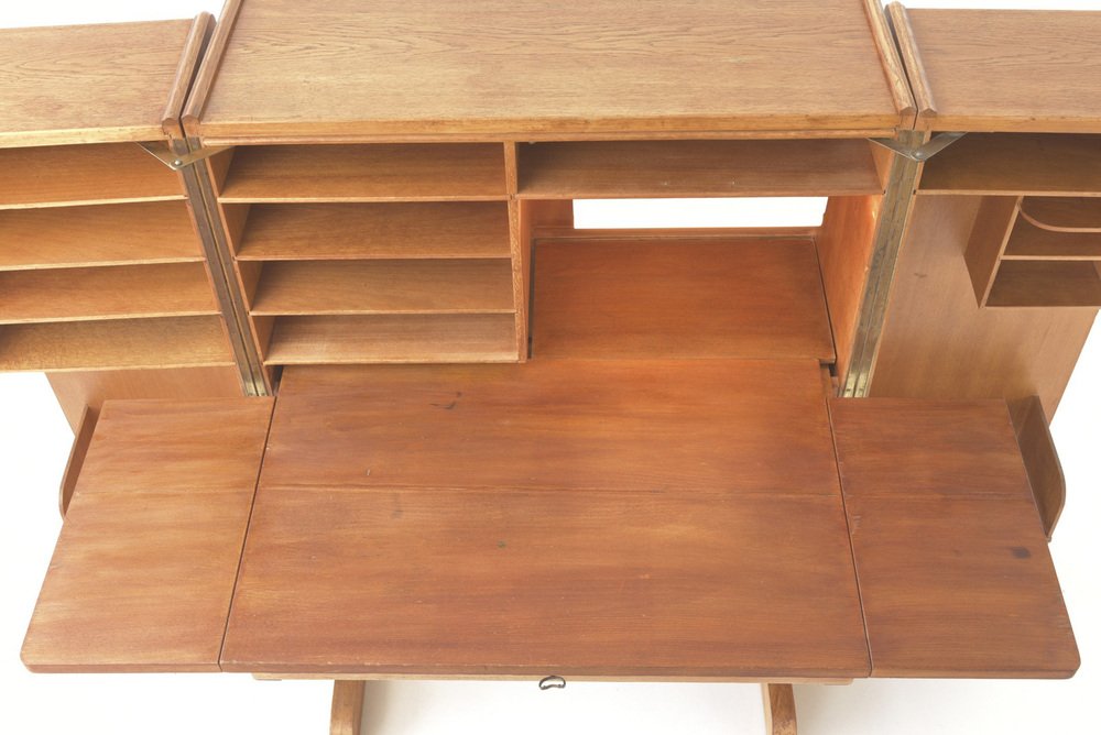 Oak No.4 Cabinet Office from Möbelfabrik August Stranghöner, Germany, 1950s