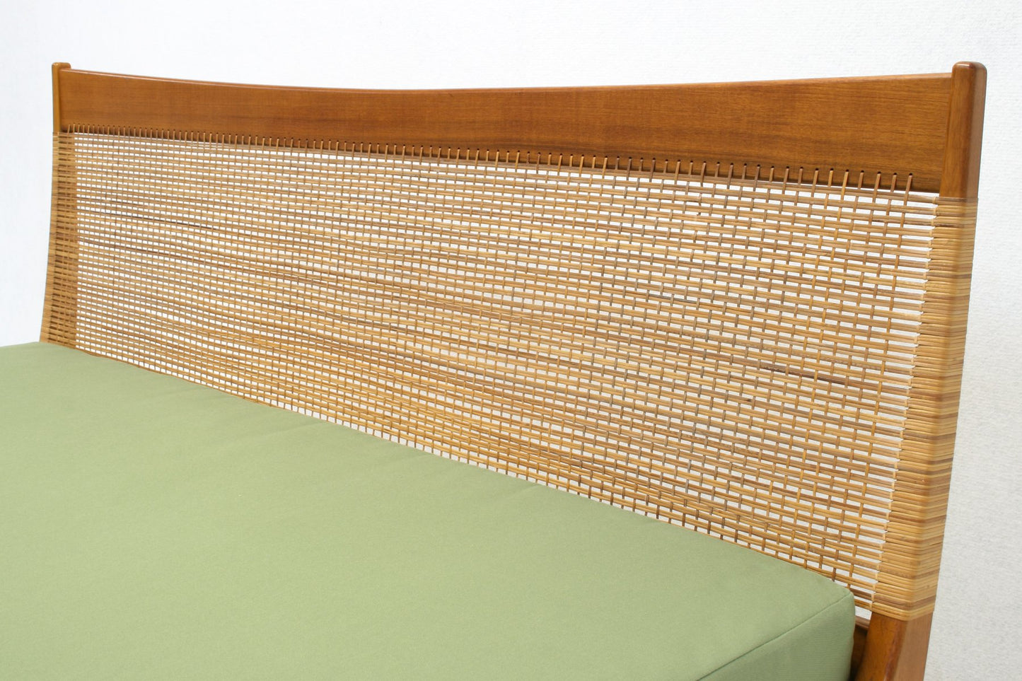 Oak & Rattan Daybed by Jos De Mey for Van Den Berghe Pauvers, 1960s