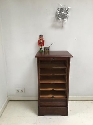 Oak Roller Cabinet, 1960s-SU-820117