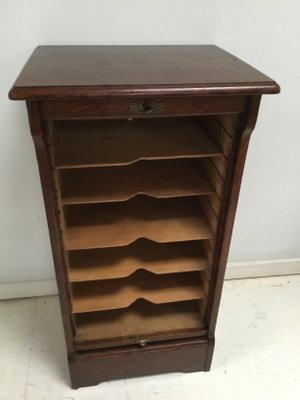 Oak Roller Cabinet, 1960s-SU-820117