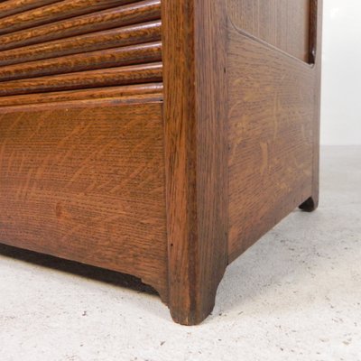 Oak Roller Shutter Box with 1 Shutter, 1930s-TL-2027061