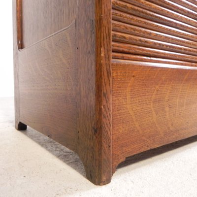 Oak Roller Shutter Box with 1 Shutter, 1930s-TL-2027061