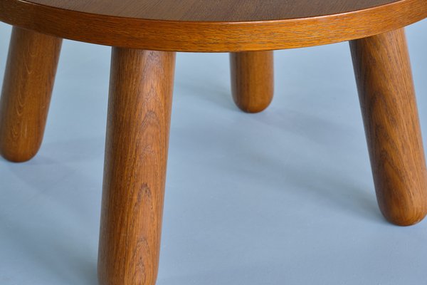 Oak Round Coffee Table from Otto Færge, Denmark, 1940s-FMT-1394849