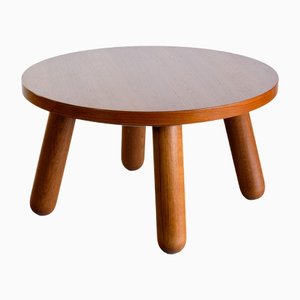 Oak Round Coffee Table from Otto Færge, Denmark, 1940s-FMT-1394849