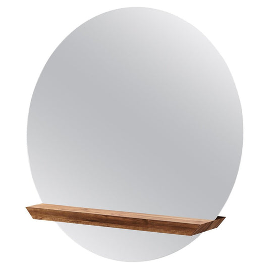 Oak Round Guillotine Mirror by Jeffrey Huyghe