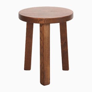 Oak Round Stool, 1970s-BQ-2042262