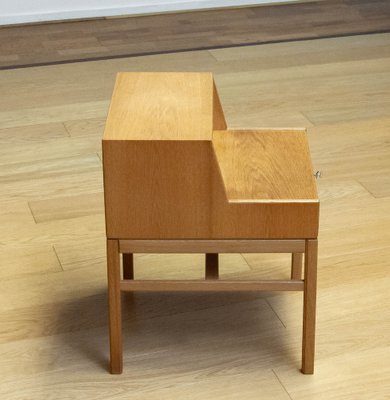 Oak Side Table Casino attributed to Sven Engström & Gunnar for Tingströms, 1960s-JE-1700959