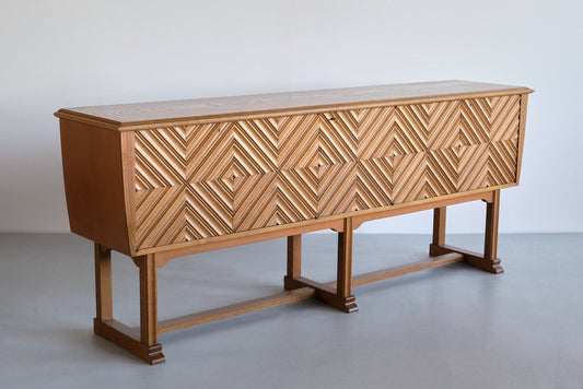 Oak Sideboard by Ludvig Sturm for Inrednings-Kompaniet Malmö, 1948