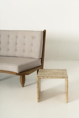 Oak Sofa by Guillerme Et Chambon, France, 1960s-UQV-1401028