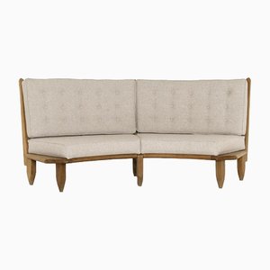 Oak Sofa by Guillerme Et Chambon, France, 1960s-UQV-1401028