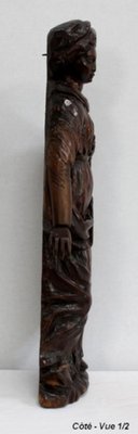 Oak Statue of a Saint, 19th Century-RVK-1009286