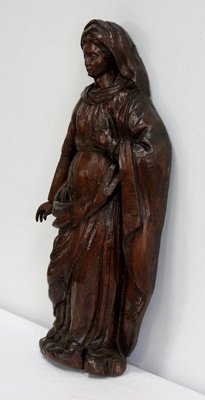 Oak Statue of a Saint, 19th Century-RVK-1009286