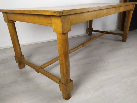 Oak Table by Jacques Adnet-EAD-1231315