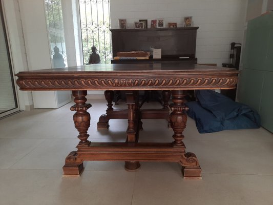 Oak Table Dining Table, 1890s-PZY-2024612