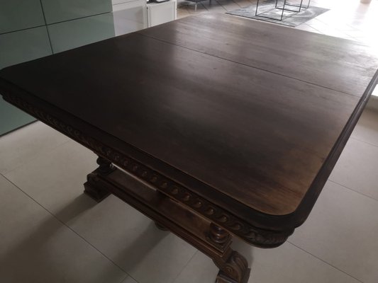 Oak Table Dining Table, 1890s-PZY-2024612