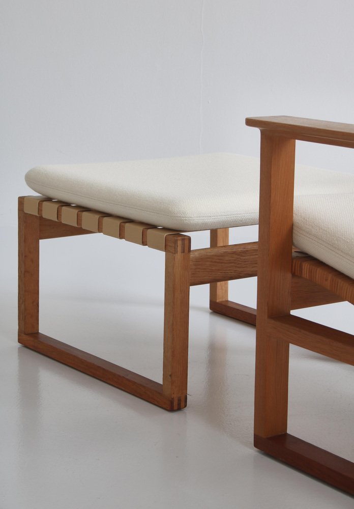 Oak & Teakwood 246 Lounge Chair by Børge Mogensen for Fredericia, 1957, Set of 2